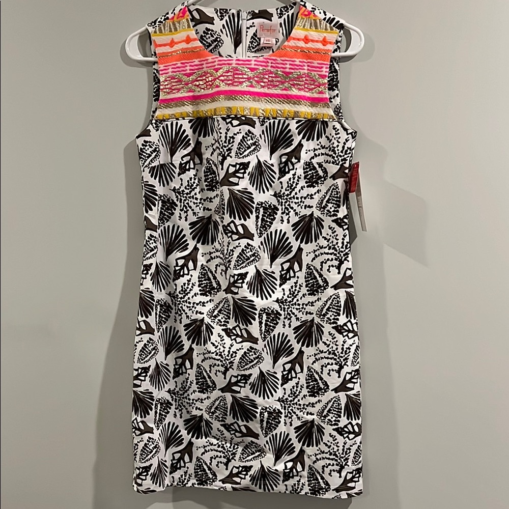 Persifor Sloan Shell Sheath Dress, Size XS